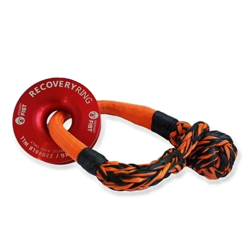 Load image into Gallery viewer, Carbon Recovery Ring Monkey Fist Soft Shackel Combo-Title--image_recovery gear australia