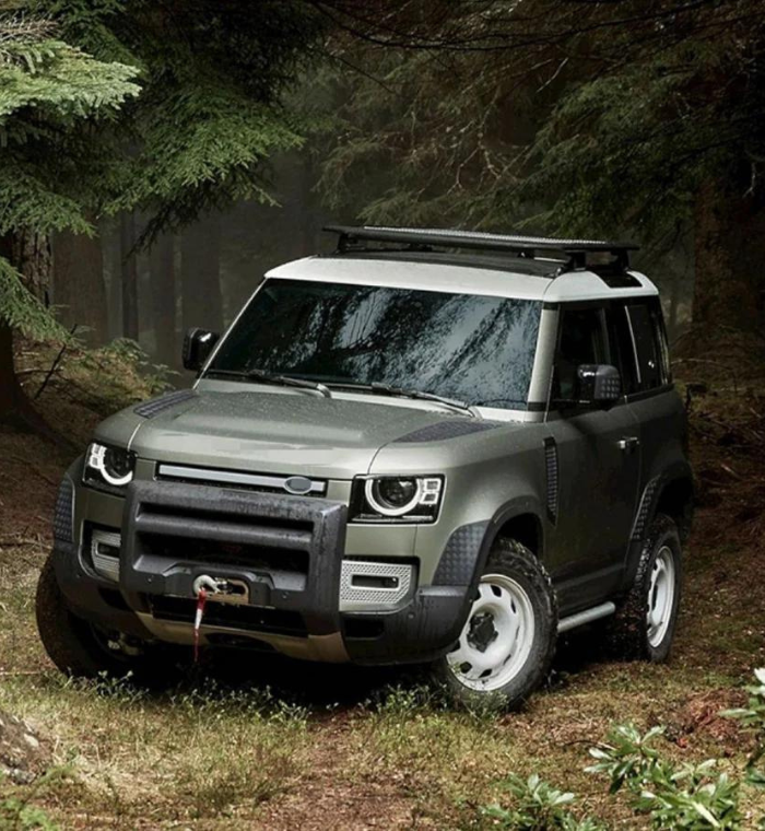Load image into Gallery viewer, Defender Winch Bracket & Nudge Bar-Title--image_recovery gear australia