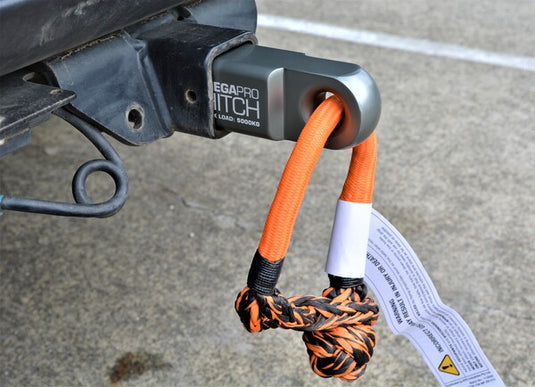 MEGAPRO 5000KG 50MM Tow Bar Mounted Soft Shackle Compatible Recovery Hitch-Title--image_recovery gear australia
