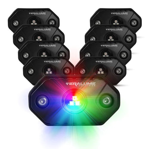 TERALUME - X8 RGB Rock Lights - 8 Pack