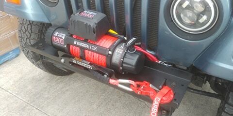 Load image into Gallery viewer, Carbon Offroad - Universal Winch Mounting Cradle-Title--image_recovery gear australia
