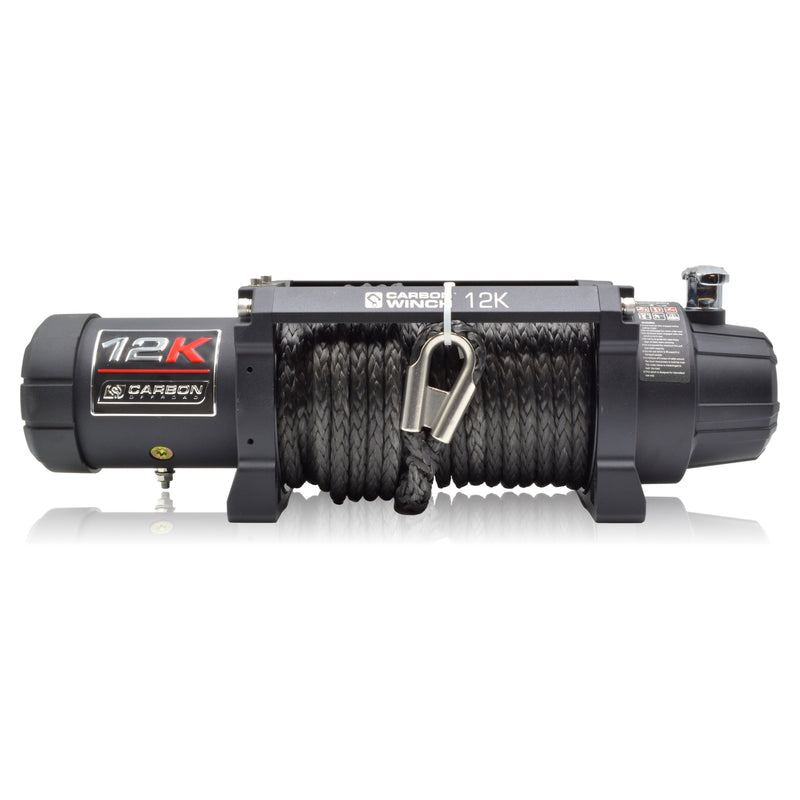 Load image into Gallery viewer, Carbon Offroad - 12K 12000lb Electric Winch With Black Rope & Hook VER. 3-Colour-Green-image_recovery gear australia