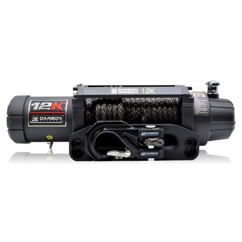 Load image into Gallery viewer, Carbon Offroad - 12K 12000lb Electric Winch With Black Rope & Hook VER. 3-Colour-Yellow-image_recovery gear australia
