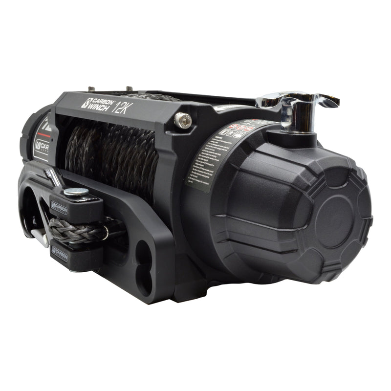 Load image into Gallery viewer, Carbon Offroad - 12K 12000lb Electric Winch With Black Rope & Hook VER. 3-Colour-Red-image_recovery gear australia