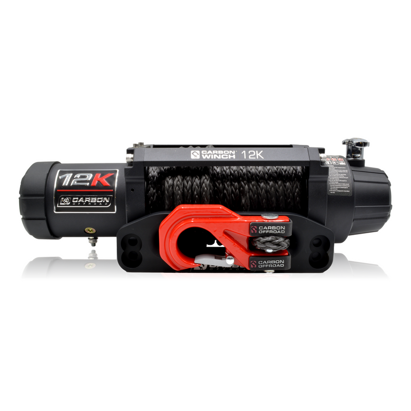Load image into Gallery viewer, Carbon Offroad - 12K 12000lb Electric Winch With Black Rope & Hook VER. 3-Colour--image_recovery gear australia