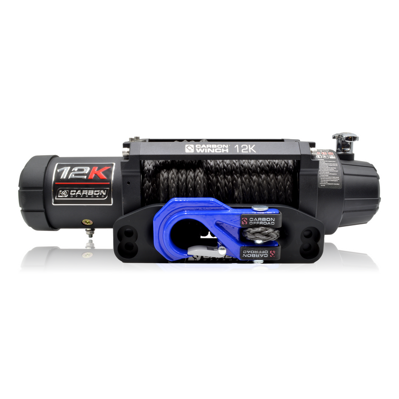 Load image into Gallery viewer, Carbon Offroad - 12K 12000lb Electric Winch With Black Rope & Hook VER. 3-Colour--image_recovery gear australia