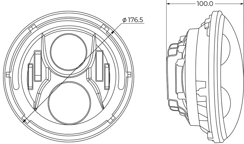 Load image into Gallery viewer, TERALUME - Sight 7 Inch Headlight-Color--image_recovery gear australia
