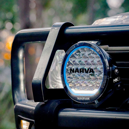 NARVA - ULTIMA 215 LED HYBRID DRIVING PAIR WITH WIRING LOOM BLACK MK3