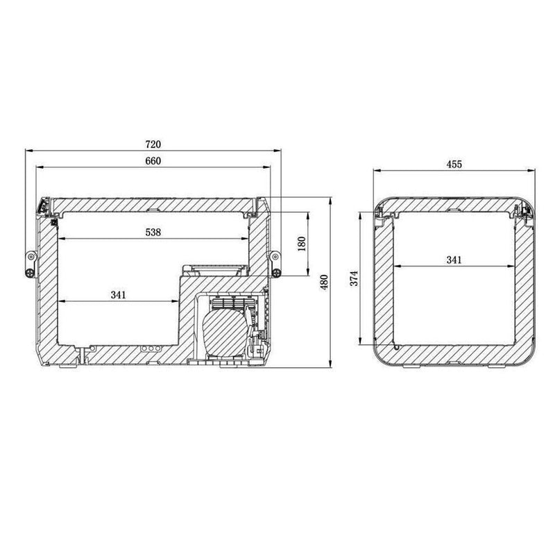 Load image into Gallery viewer, Dometic - 53L portable fridge and ice maker, or freezer, 12/24 V DC and 240 V AC
