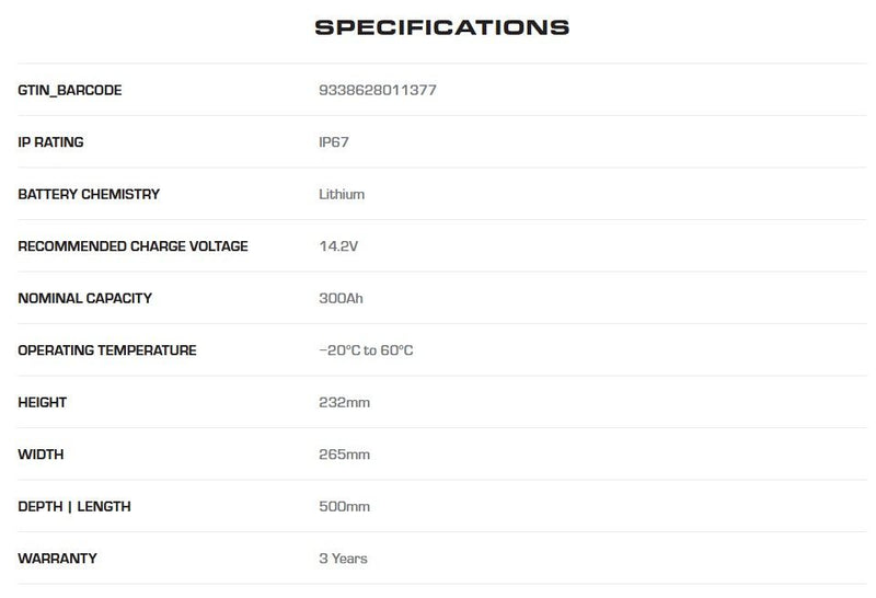 Load image into Gallery viewer, REDARC ICON LiFePO4 Battery 12V 300Ah
