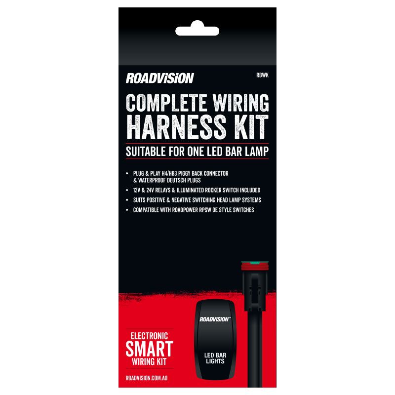 Load image into Gallery viewer, Roadvision - LED Bar Light Wiring Harness H4/HB4 Piggy Back Connectors
