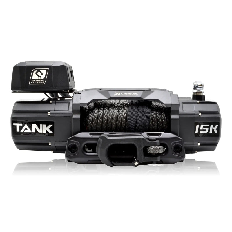 Load image into Gallery viewer, Carbon Offroad - Tank 15000lb Large 4x4 Winch Kit
