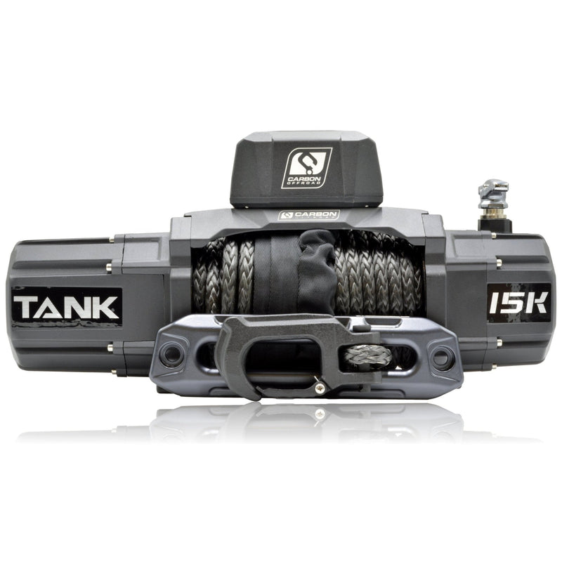Load image into Gallery viewer, Carbon Offroad - Tank 15000lb Large 4x4 Winch Kit
