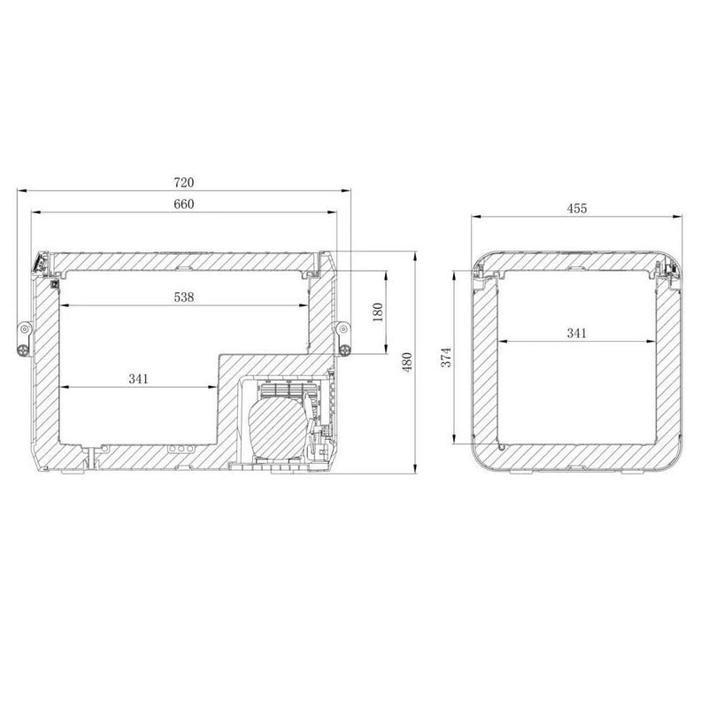 Load image into Gallery viewer, Dometic - 55L portable fridge or freezer, 12/24 V DC and 240 V AC
