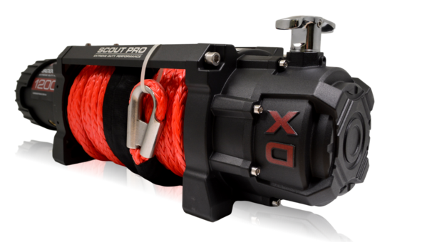 Load image into Gallery viewer, Carbon Scout Pro 12.0 Extreme Duty 12000LB Fast Electric Winch
