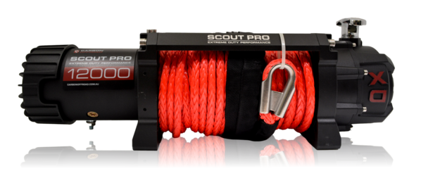 Load image into Gallery viewer, Carbon Scout Pro 12.0 Extreme Duty 12000LB Fast Electric Winch
