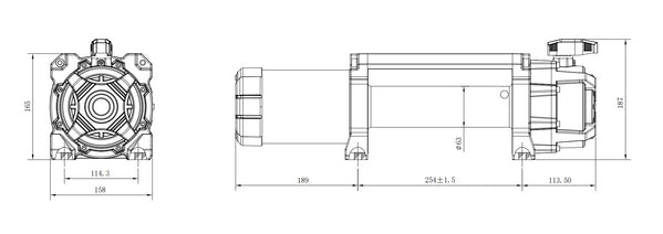 Load image into Gallery viewer, Carbon Scout Pro 12.0 Extreme Duty 12000LB Fast Electric Winch
